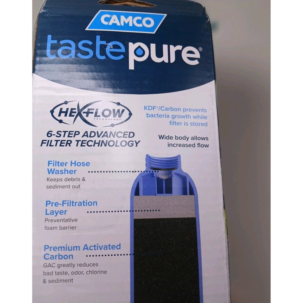 Camco Tastepure RV Water Filter - New & Advanced RV Inline Water Filter - Picture 5 of 9